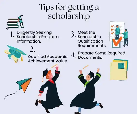 A student researching and applying for scholarships online
