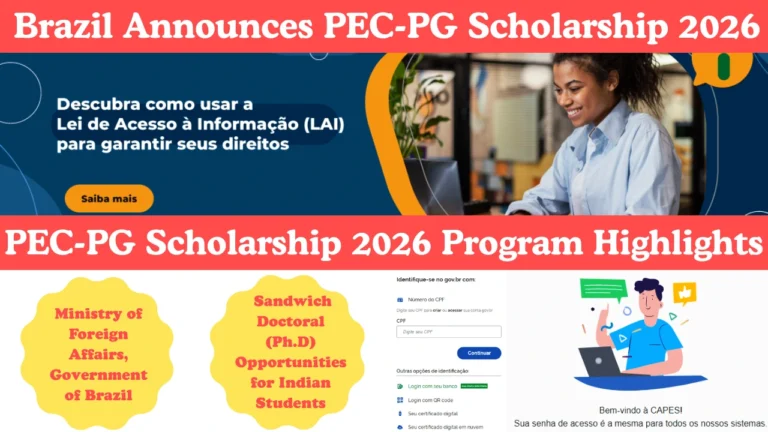 Brazil Announces PEC-PG Scholarship 2026