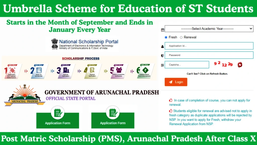 PMS Umbrella Scheme for Education of ST Students