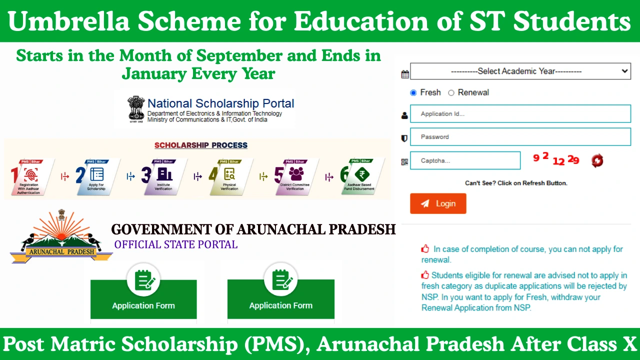 PMS Umbrella Scheme for Education of ST Students