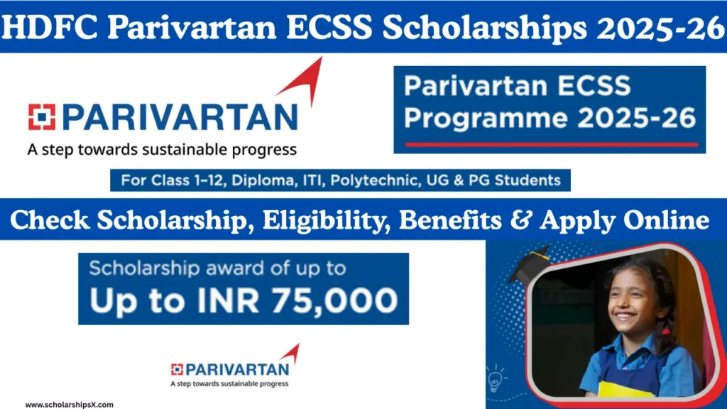 Parivartan ECSS Scholarship 2025-26