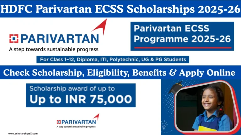 Parivartan ECSS Scholarship 2025-26