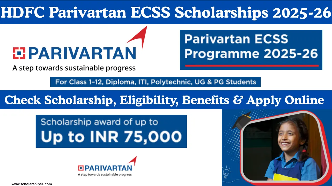 Parivartan ECSS Scholarship 2025-26