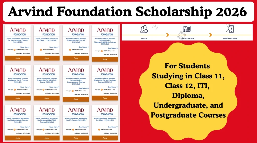 Arvind Foundation Scholarship 2026