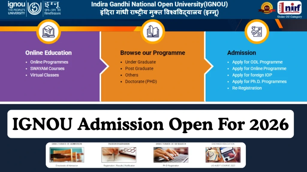 IGNOU Admission 2026