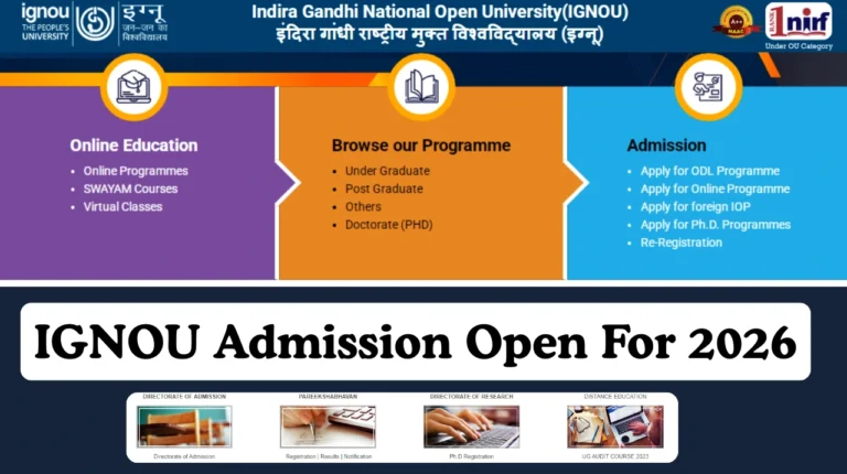 IGNOU Admission 2026