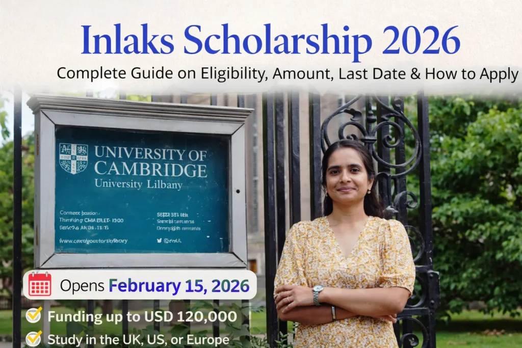 Inlaks Scholarship 2026
