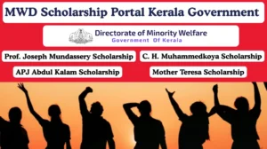 MWD Scholarship Portal Kerala