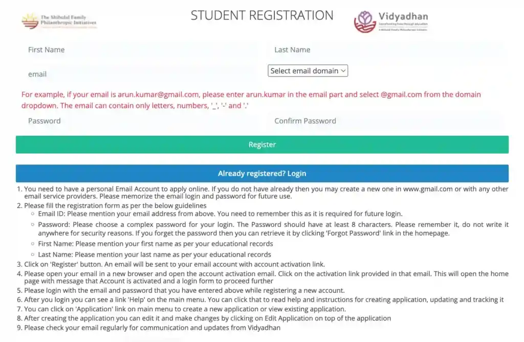 How to Apply Online & Vidyadhan Scholarship 2026