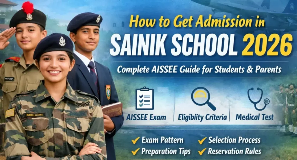 How to Get Admission in Sainik School 2026