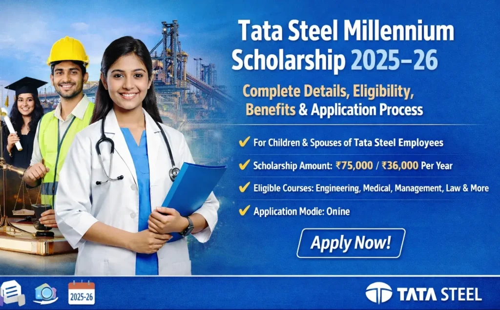Tata Steel Millennium Scholarship 2025-26