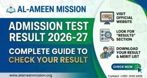 Al-Ameen Mission Admission Test Result 2026-27