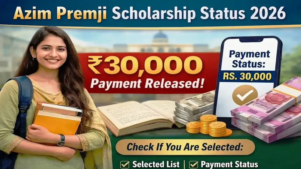 Azim Premji Scholarship Payment Status 2026