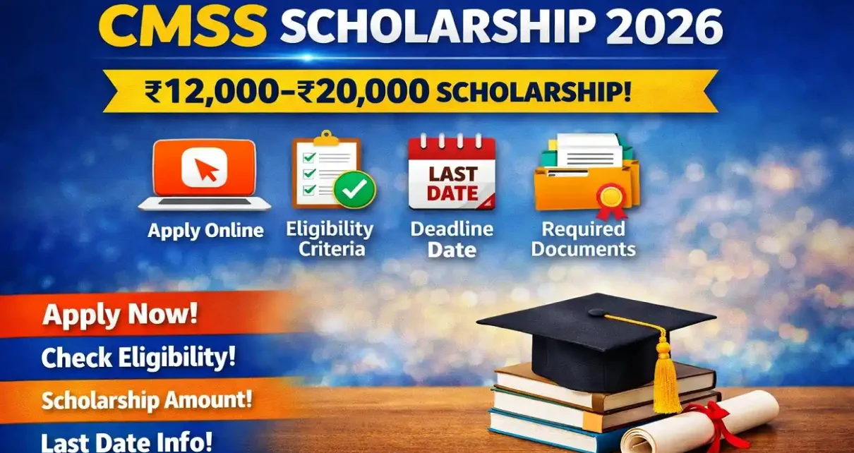 CMSS Scholarship 2026 Rs. 12,000-Rs. 20,000