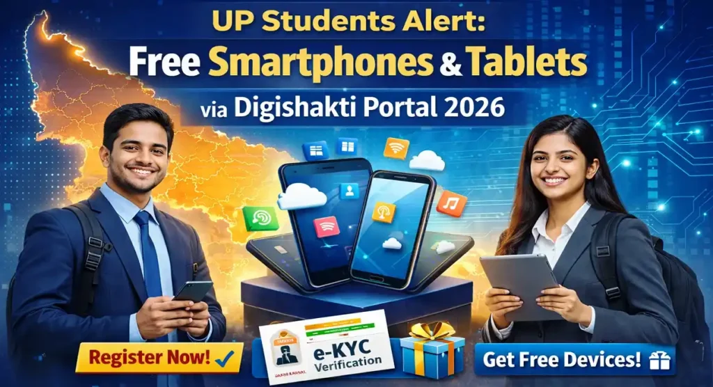 UP Students Alert: Free Smartphones & Tablets via Digishakti Portal 2026