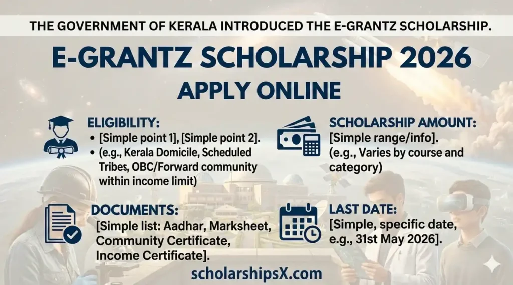 E-Grantz Scholarship 2026: Get Rs. 1500 Monthly Stipend