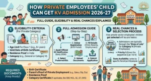 How Private Employees Child Can Get KV Admission 2026-27