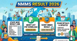 NMMS Result 2026 State Wise Result Link, Merit List PDF Download & SCERT NMMS Result