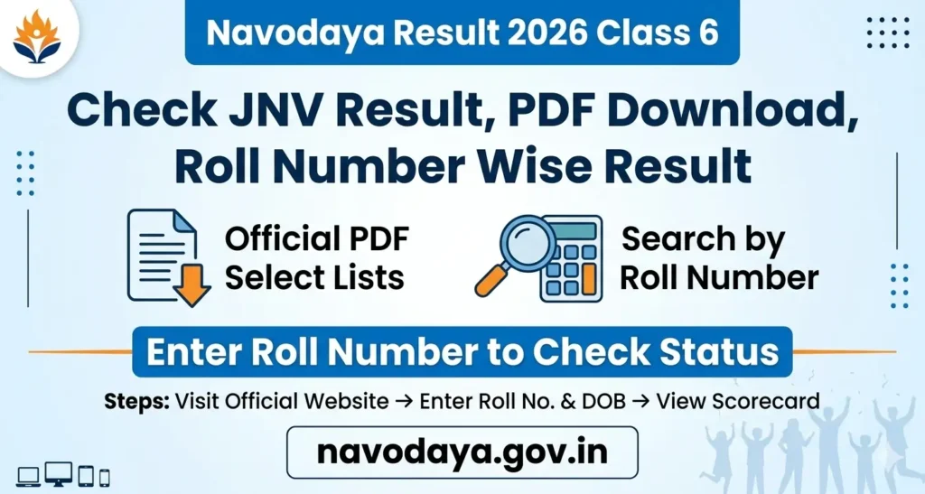 Navodaya Result 2026 Class 6