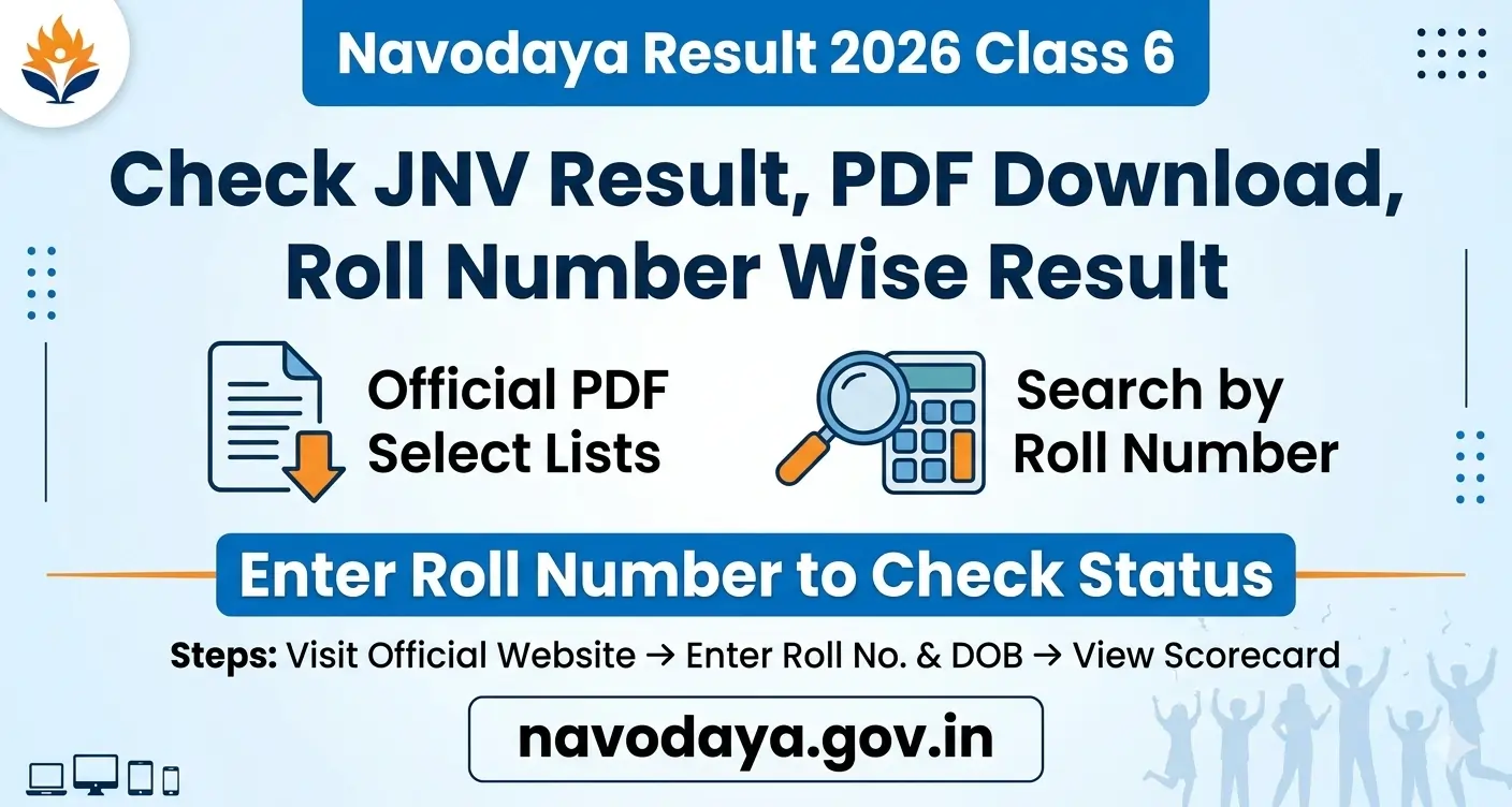 Navodaya Result 2026 Class 6