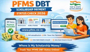PFMS DBT Scholarship Payment Status Check 2026