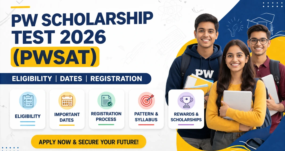 PW Scholarship Test 2026 (PWSAT) – Eligibility, Dates, Registration, Pattern & Rewards