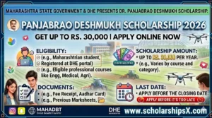 Panjabrao Deshmukh Scholarship 2026: Get Up to Rs. 30,000