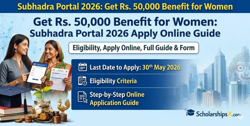 Rs. 50,000 Benefit for Women – Subhadra Portal 2026 Apply Online Guide