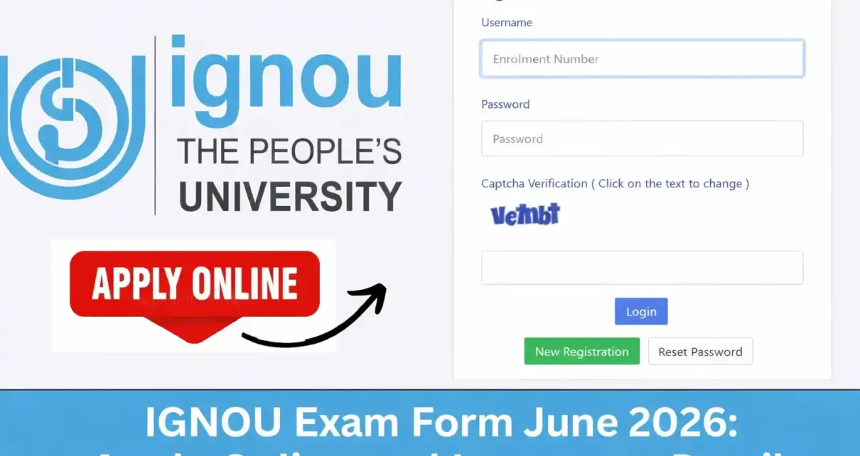 IGNOU Exam Form June 2026