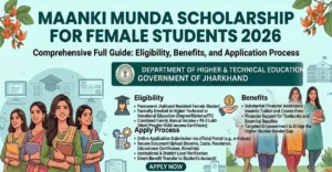 Maanki Munda Scholarship for Female Students 2026