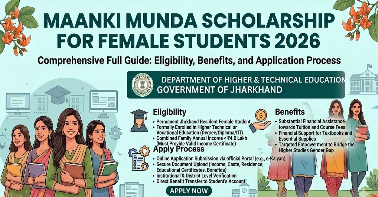 Maanki Munda Scholarship for Female Students 2026