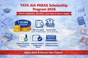TATA AIA PARAS Scholarship Program 2026