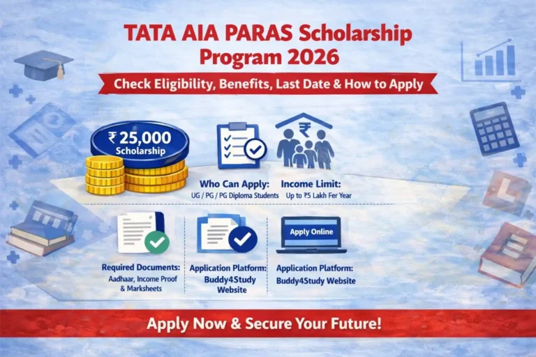 TATA AIA PARAS Scholarship Program 2026