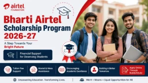Bharti Airtel Scholarship Program 2026-27