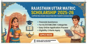 Rajasthan Uttar Matric Scholarship 2025-26