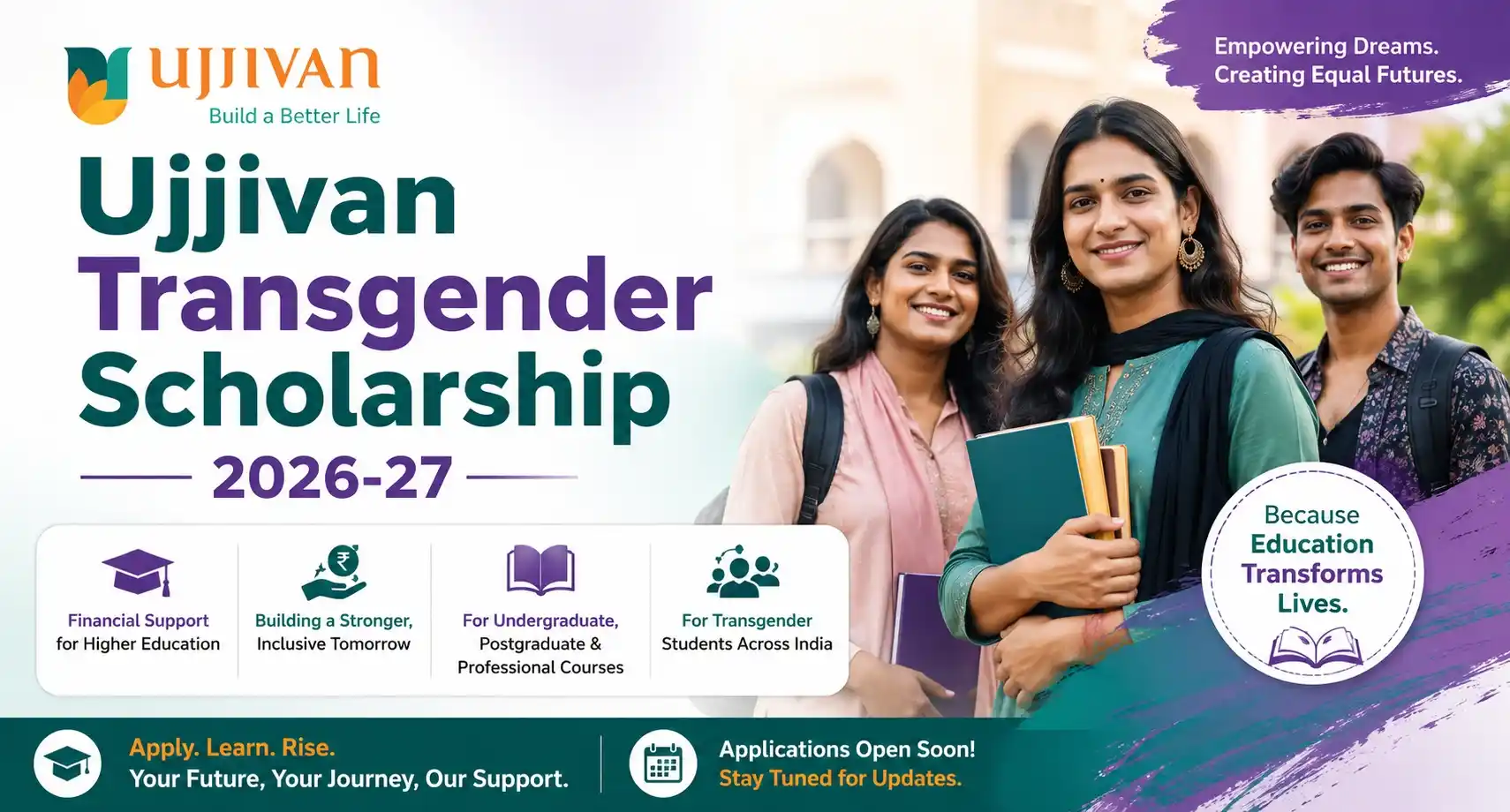 Ujjivan Transgender Scholarship 2026-27