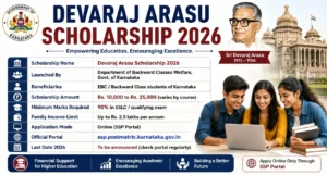 Devaraj Arasu Scholarship 2026