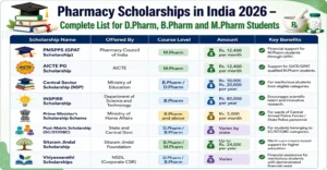 Pharmacy Scholarships in India 2026