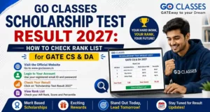 GO Classes Scholarship Test Result 2027