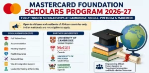 Mastercard Foundation Scholars Program 2026-27