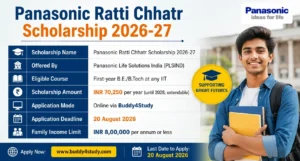 Panasonic Ratti Chhatr Scholarship 2026-27