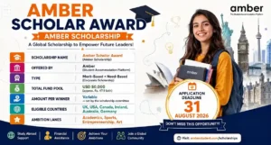 Amber Scholarship 2026-27