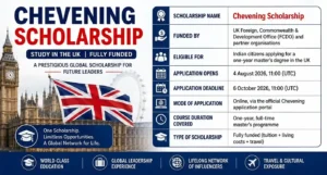 Applications for 2027-2028 Chevening Scholarships Now Open