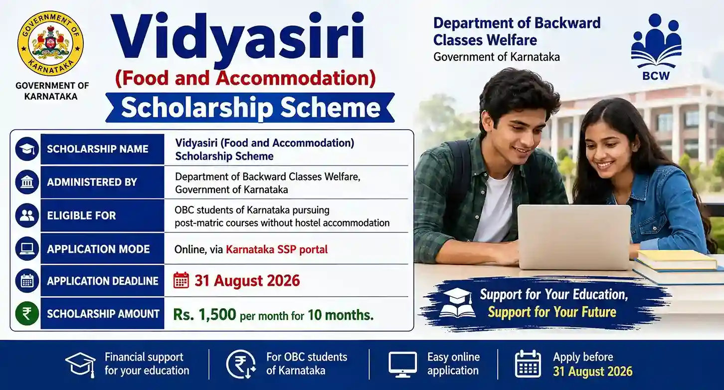 Vidyasiri Scholarship