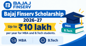 Bajaj Finserv Scholarship 2026-27